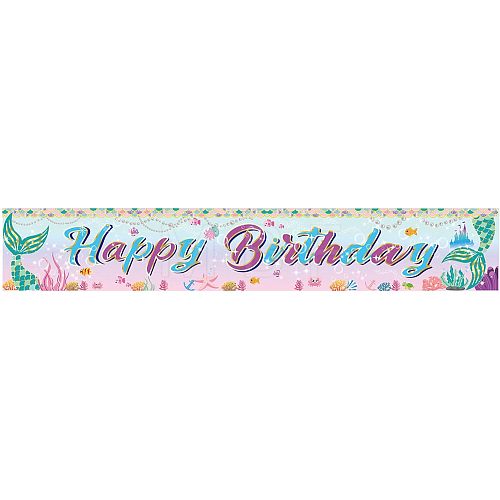 Polyester Hanging Banners Children Birthday AJEW-WH0190-025-1