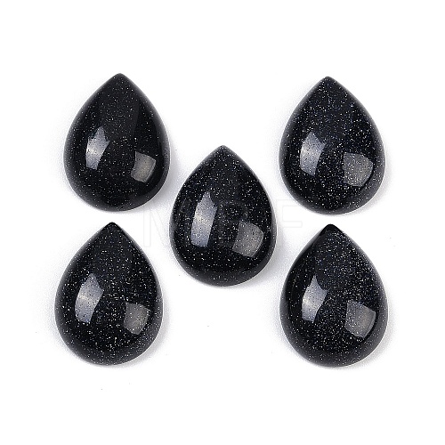 Synthetic Blue Goldstone Cabochons G-H094-01A-10-1