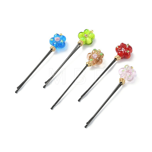 Baking Painted Stainless Steel Hair Bobby Pin Bookmarks AJEW-JK00221-1