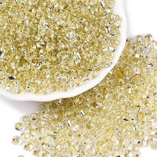 6/0 Baking Paint Transparent Glass Seed Beads SEED-N006-06B-1