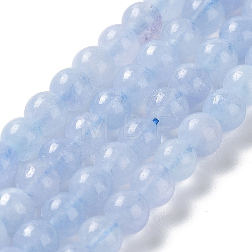 Dyed Natural Malaysia Jade Beads Strands G-G021-02A-07-1