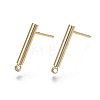 Brass Stud Earring Findings X-KK-R132-058-NF-1