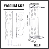 Acrylic Wall-Mounted Sword Display Stands ODIS-WH0099-269-2