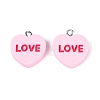 Opaque Resin Pendants RESI-N051-16A-1
