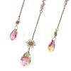 Moon Natural Rose Quartz Chips Hanging Suncatcher GG-CBAB970-02B-3