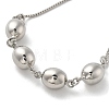 Brass Box Chain Bracelets for Women BJEW-S159-02B-P-2