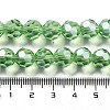 Electroplate Transparent Glass Beads Strands EGLA-A035-T10mm-A09-4