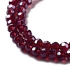 Electroplate Transparent Glass Beads Strands LS-EGLA-A035-T3mm-A02-3