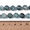 Ombre Effect Dyed Transparent Crackle Glass Beads Strands GLAA-Q111-10MM-01-5