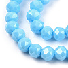 Electroplate Glass Beads Strands EGLA-A034-P6mm-A06-2