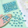 100Pcs Synthetic Turquoise European Beads TURQ-PA0001-04B-3