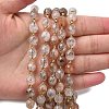 Natural Copper Rutilated Quartz Beads Strands G-F809-A41-01-2