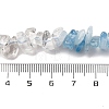 Natural Quartz Crystal & Aquamarine Beads Strands G-L610-A05-01-4