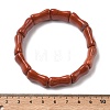Bamboo Natural Red Jasper Beads Stretch Bracelets for Women Men BJEW-K304-01B-5