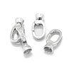 Rhodium Plated 925 Sterling Silver Key Clasps STER-L055-065P-2