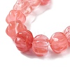 Cherry Quartz Glass Beads Strands G-K335-02E-3