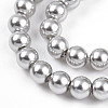 Baking Paint Pearlized Glass Pearl Bead Strands HY-N002-3mm-A03-4