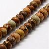 Natural Picture Jasper Bead Strands G-G668-09-5x8mm-1