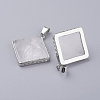 Natural Quartz Crystal Pendants X-G-E442-02W-2