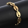 12MM 304 Stainless Steel Oval Link Chain Bracelets SA-CBA2696-13G-2
