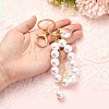 Acrylic & ABS Plastic Pearl Bead Keychains KEYC-YW00299-01-4