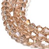 Transparent Electroplate Glass Beads Strands LS-GLAA-F029-4mm-A12-3