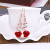 Alloy Rhinestone Plastic Dangle Earrings FS-WGD28C7-01-1