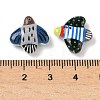 Spray Painted Alloy Beads FIND-Z109-01E-3