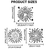 US 1 Set PET Hollow Out Drawing Painting Stencils DIY-MA0001-96B-2