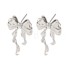 Brass Studs Earrings Findings KK-K371-24P-1