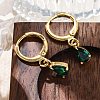 Brass Teardrop Hoop Earrings EJEW-D288-19G-1