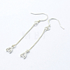 925 Sterling Silver Earring Hooks Findings X-STER-I014-27S-4