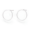 Brass Ear Stud Findings KK-S336-33S-3