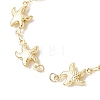 Ocean 304 Stainless Steel Starfish Link Chain Bracelet Making AJEW-JB01552-2