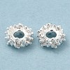 Rack Plating Brass Micro Pave Cubic Zirconia Beads KK-A186-01C-S-4