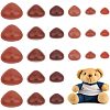 350Pcs 6 Style Flat Triangle Plastic Craft Noses DOLL-CA0001-01-1