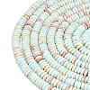 Frosted Synthetic ShouShan Stone Beads Strands G-K389-C39-01-3