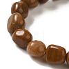 Natural Tigerskin Jasper Beads Strands G-B078-D16-01-4