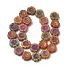 Painted Glass Beads Strands GLAA-Z021-15A-2
