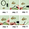 120Pcs 6 Styles Brass Cord Ends KK-CN0003-45-7