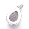 Natural Amethyst Pendants G-L512-C19-3