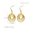 Stylish Stainless Steel Spiral Pendant Dangle Earrings for Daily Wear NP0587-5-1