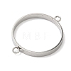 304 Stainless Steel Open Back Bezel Connector Charms STAS-B126-05F-P-2