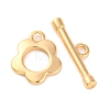 Rack Plating Eco-Friendly Brass Toggle Clasps KK-S403-14G-2