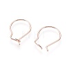 304 Stainless Steel Hoop Earrings Findings LS-STAS-H436-02RG-2