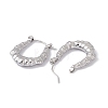 Non-Tarnish 304 Stainless Steel Chunky Hoop Earrings for Women EJEW-E199-07P-2