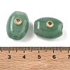 Natural Green Aventurine European Beads GG-CBA105B-02G-G-3