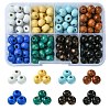 160Pcs 8 Styles Natural Wood Beads WOOD-FS0001-18-1