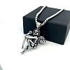 304 Stainless Steel Angel Pendant Punk Retro Necklaces for Men DL5553-4