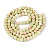 Opaque Ombre Effect Dyed Glass Beads Strands GLAA-Q106-04A-05-2